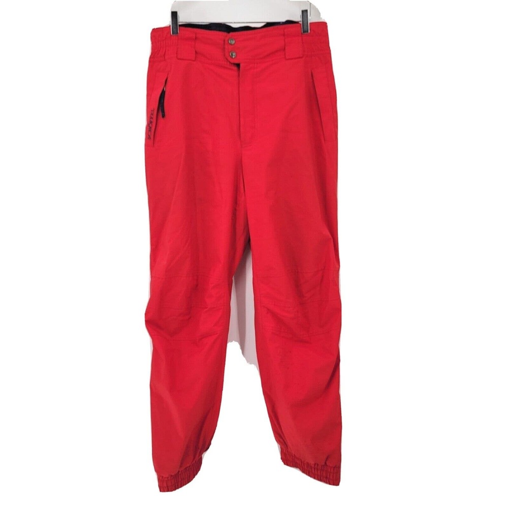 SCHOFFEL Sports Power Men's Size 42 GORE-TEX Ski Pants Trousers Red High Waist